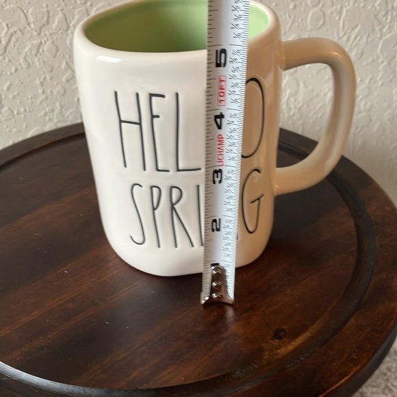 Rae Dunn: White with Pastel Green inside- Hello Spring- Coffee/Tea Mug - Picture 16 of 16